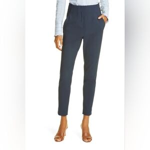 Veronica Beard Navy High Waisted Pants